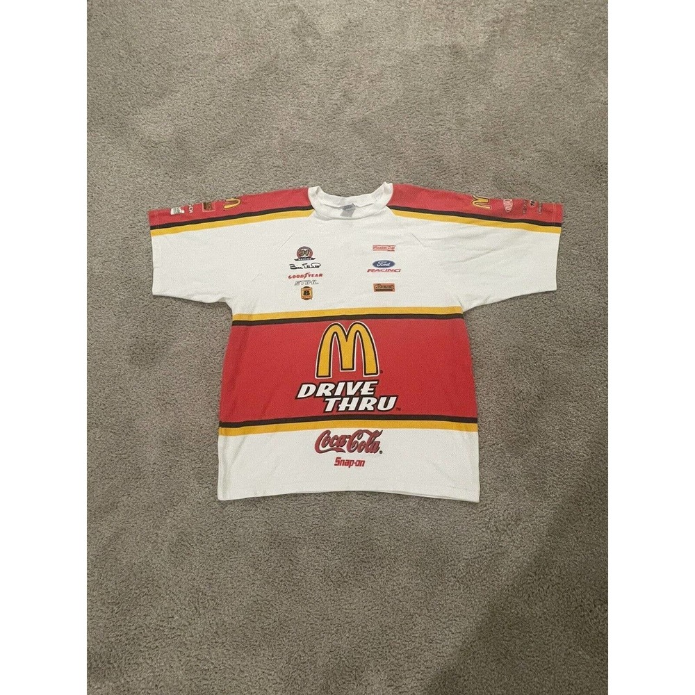 Vintage Nascar Bill Elliot McDonald’s AOP Shirt #94 Pit Crew XXL RARE 1999